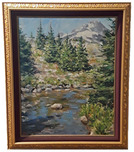 Fine Artwork On Sale! Fine Artwork On Sale! Majestic Mountain Vista (Framed)